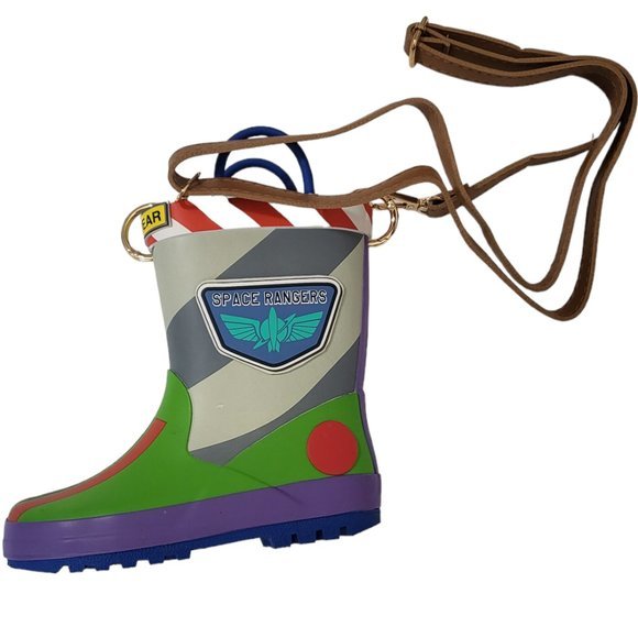 Disney Toy Story Buzz Lightyear Rain Boots Design Crossbody Messenger Bag - Picture 5 of 10